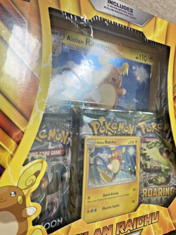 Pokemon TCG Alolan Raichu Collection Box SEALED | Roaring Skies & Sun Moon Packs - Image 4