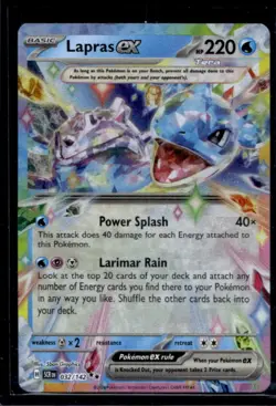 2024 Pokemon Stellar Crown Lapras ex #032/142 - Image 1