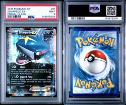 POKEMON 2015 XY Primal Clash SHARPEDO EX #91 PSA 9 Mint RARE - Image 3