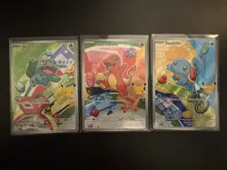 Pokemon First Partner Illustration Collection MEP Bulbasaur Charmander Squirtle - Image 2