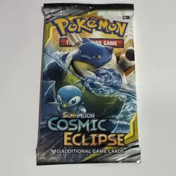 Pokemon TCG Cosmic Eclipse Booster Pack -Blastoise & Piplup Art - Image 2