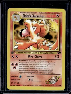 2000 Pokemon Gym Challenge 1st Edition Blaine's Charmeleon #31/132 - Image 1