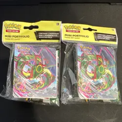 (2) Pokemon Evolving Skies Booster Pack with Mini Portfolio Rayquaza Sylveon - Image 2