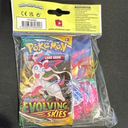 (2) Pokemon Evolving Skies Booster Pack with Mini Portfolio Rayquaza Sylveon - Image 4