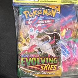 (2) Pokemon Evolving Skies Booster Pack with Mini Portfolio Rayquaza Sylveon - Image 5