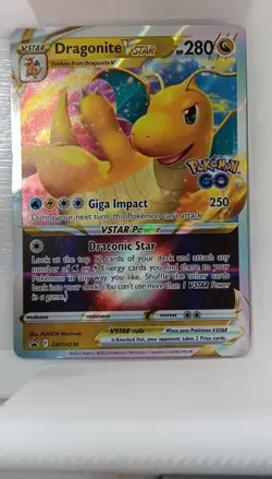 Dragonite VSTAR SWSH236 Pokemon GO Promo Holo 2022 280 HP Giga Impact Vstar - Image 1