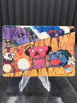 Pokemon Vintage Pocket Monsters Vending HOLO Prism Sticker 1999 Nintendo Japan - Image 1