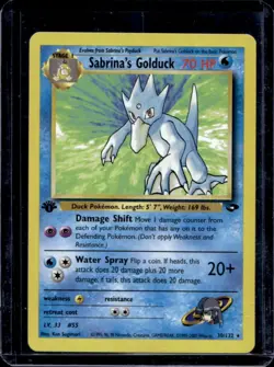 2000 Pokemon Gym Challenge 1st Edition Sabrina's Golduck #30/132 - Image 1