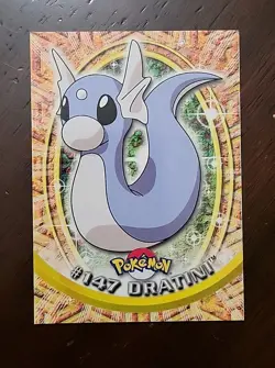 NM! 2000 Topps Pokemon Series 3 #147 Dratini Blue Logo Tv Animation - Image 1