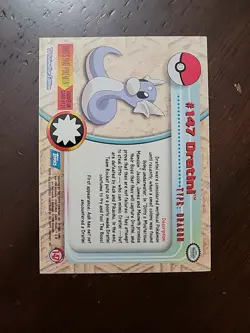 NM! 2000 Topps Pokemon Series 3 #147 Dratini Blue Logo Tv Animation - Image 2