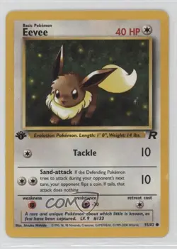 Eevee 1st Ed. Pokemon Team Rocket #55 2000 - Image 1