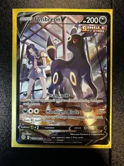 Pokemon Umbreon V Single Strike Full Art Ultra Rare Holo TG22/TG30 - Image 1