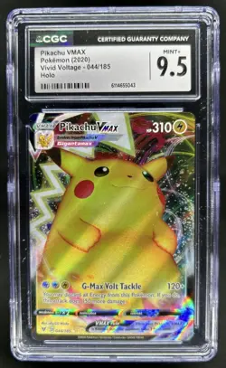 2020 Pokemon SWSH Vivid Voltage Pikachu VM #044/185 CGC 9.5 - Image 1