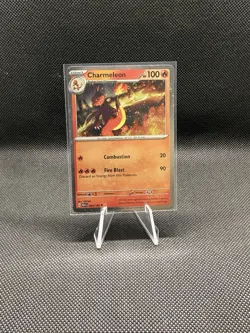 Pokemon TCG Charmeleon Scarlet & Violet Promo Cosmos Holo-151 005/165 NM - Image 1