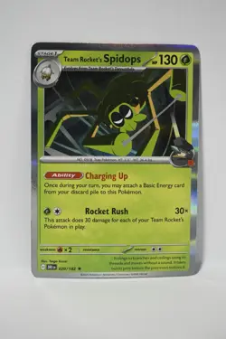 Team Rocket's Spidops 020/182 Rare Destined Rivals Pokemon Holo NM - Image 1