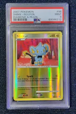 Pokemon - Shinx Reverse Holo - Diamond & Pearl - #98 - PSA 9 - Image 1