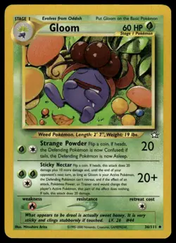 Pokemon Neo Genesis 36/111 Gloom - Image 1