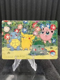 Pokemon Vintage Pocket Monsters Vending HOLO Prism Sticker 1999 Nintendo Japan - Image 1