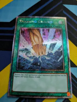Yugioh - Smashing Ground - RA03-EN135 - Platinum Secret Rare - Near Mint - Image 1