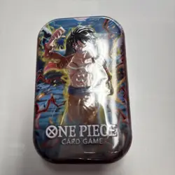 One Piece Card Game Tin Pack Vol. 1 Luffy Sealed New Bandai English - Image 1
