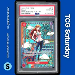 2023 ONE PIECE AWAKENING NEW ERA #OP01-016 NAMI OP05 (SP) SPECIAL ALT ART PSA 10 - Image 1