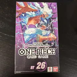 Brand New Sealed One Piece TCG: Purple/Black Monkey D. Luffy Deck ST-26 English - Image 1