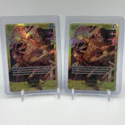 Portgas.D.Ace OP07-119 SEC - One Piece TCG English Near-Mint Foil Secret Rare X2 - Image 1