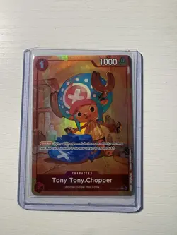 One Piece Tony Tony.Chopper ST01-006 Premium Booster Foil Alt Art Blocker 1000 … - Image 1
