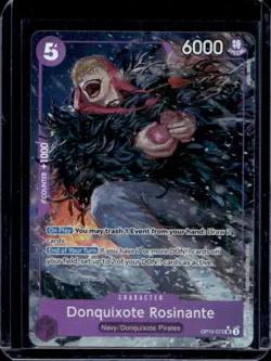 2025 One Piece Royal Blood Donquixote Rosinante Super Rare Alt Art #OP10-072 - Image 1