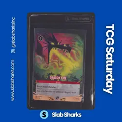 2025 DISNEY LORCANA TCG DISNEY CHALLENGE PROMO #9/C2 DRAGON FIRE - Image 1