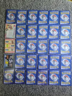 LP Vintage Mid era Reverse Holo 36 Pokemon Card Lot LP No Dupes Stamps - Image 2
