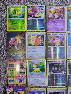 LP Vintage Mid era Reverse Holo 36 Pokemon Card Lot LP No Dupes Stamps - Image 3