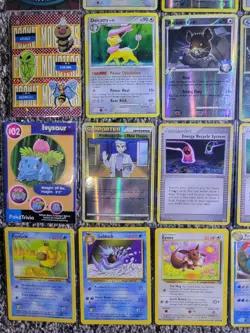 LP Vintage Mid era Reverse Holo 36 Pokemon Card Lot LP No Dupes Stamps - Image 4