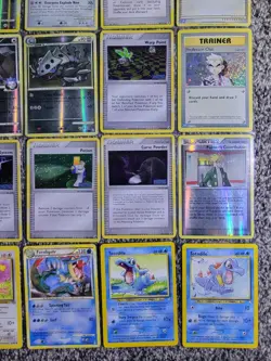 LP Vintage Mid era Reverse Holo 36 Pokemon Card Lot LP No Dupes Stamps - Image 5