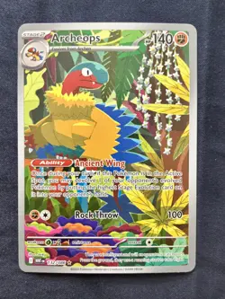 Archeops 132/086 NM Pokemon Card TCG White Flare IR Illustration Rare Near Mint - Image 1