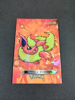 Pokemon 2024 Card Database Cracked Ice Holo Flareon 136 Peru Borderless - Image 1