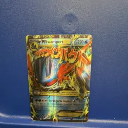 Pokemon M Swampert EX Mega XY87 Promo Holo 220 HP Card English - Image 1