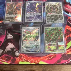 5 Card Lot of Mixed Sets UR/IR Full Arts Near Mint Pokemon TC - Image 1