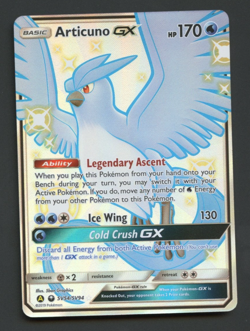 Articuno GX SV54/SV94 Hidden Fates Shiny Full Art Near Mint Pokemon Card - Image 1