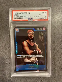 2024 One Piece EN Usopp Premium Card Coll-LA ED- #49 PSA 10 Gem Mint - Image 1