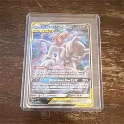 Pokemon Mewtwo & Mew GX SM191 Promo TAG TEAM Holo Card 270 HP - Image 1