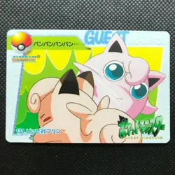 Jigglypuff Clefairy Pocket monsters Anime collection Pokemon card BANDAI F/S - Image 1
