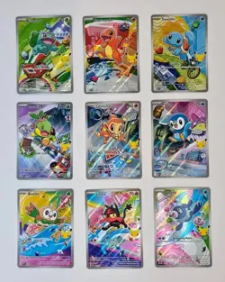 Pokemon 2026 First Partner Illustration Collection Series 1 Promos Set 9 Cards - Image 1