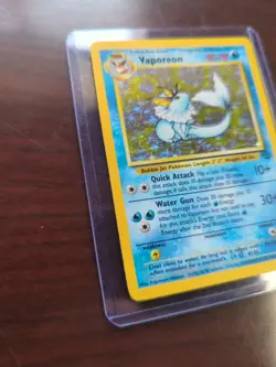 Pokemon TCG Vaporeon Holo Rare Card 12/64 Jungle LP - Image 5