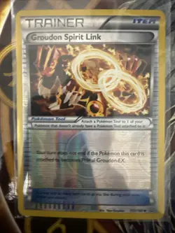 Pokemon Groudon TCG Spirit Link 131/160 Primal Clash Reverse Holo Card - Image 1