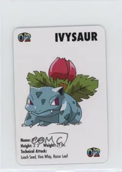 Ivysaur Pokemon KFC Mini Cards #02 1998 - Image 1