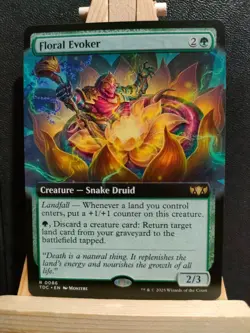 Floral Evoker (Extended Art) - Tarkir Dragonstorm - NM (see pics) MTG - Image 1
