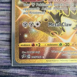 Pokemon Galarian Perrserker Secret Rare Full Art Holo 205/192 Rebel Clash Card - Image 4