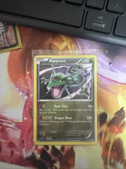 Pokemon TCG Rayquaza XY141 Promo Card Lightly Played - Image 1