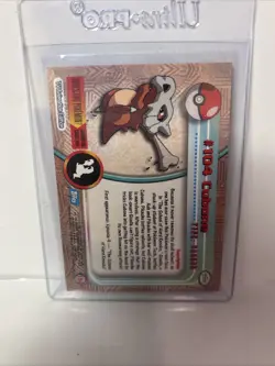 Pokemon #104 CUBONE 2000 Topps TV Animation Edition collector card - Image 2